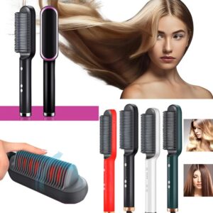 Peine Cepillo Alisador Eléctrico De Cabello 5 Niveles De Calor