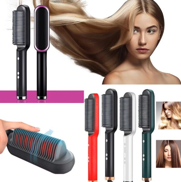 Peine Cepillo Alisador Eléctrico De Cabello 5 Niveles Calor Peine Cepillo Alisador Eléctrico De Cabello 5 Niveles De Calor