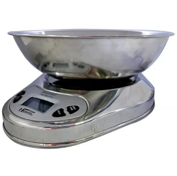 balanza-cocina-reposteria-henkel-brd04kf Balanza Gramera Henkel BRD04KF 5kg Acero Inoxidable con Bowl Plateado