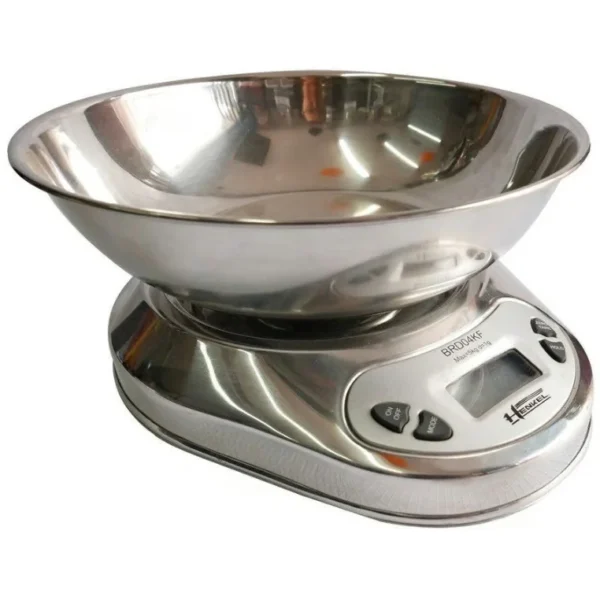 balanza-henkel-brd04kf-5kg-acero-plateado Balanza Gramera Henkel BRD04KF 5kg Acero Inoxidable con Bowl Plateado