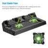Soporte Base Vertical, Cooler Y Cargador Para Ps4 Fat 1 Soporte Base Vertical, Cooler Y Cargador Para Ps4 Fat