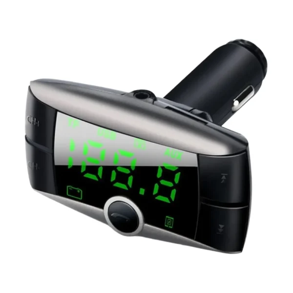 Transmisor FM Bluetooth Auto Doble USB Micro SD Kbroad KCB-901 - Negro