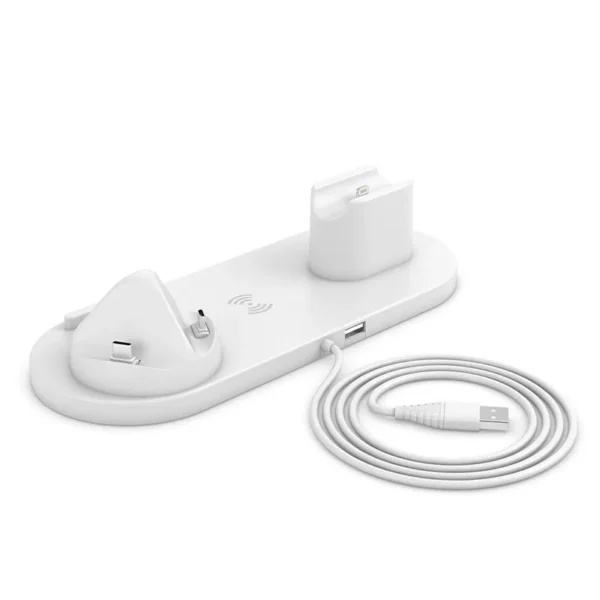 Cargador Inalámbrico 6 en 1 BXD-08 para iPhone, Android, Apple Watch y AirPods