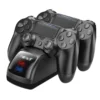 Cargador Doble para Mandos PS4 Estación Mimd SND-401 - Negro