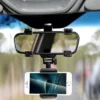 base-celular-espejo-auto-universal-ajustable Soporte de Celular Universal para Espejo Retrovisor de Auto ZX-448 - Negro