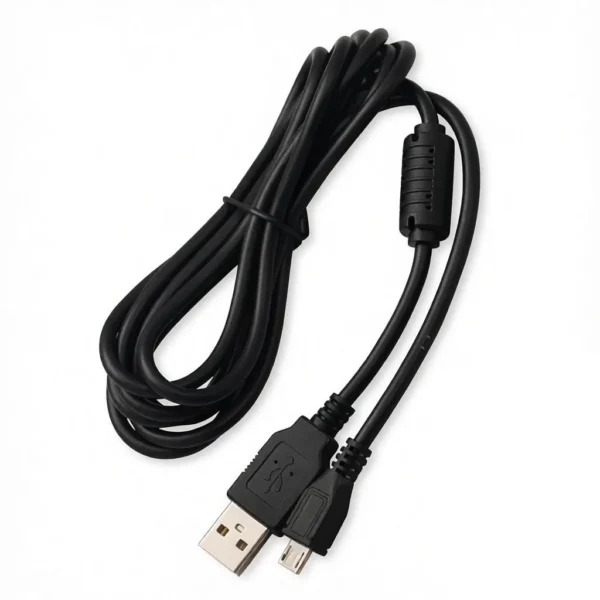 Cable Cargador de Mando PS4 de 1.8 Metros Carga Rápida Seisa HYS-P4S018 - Negro