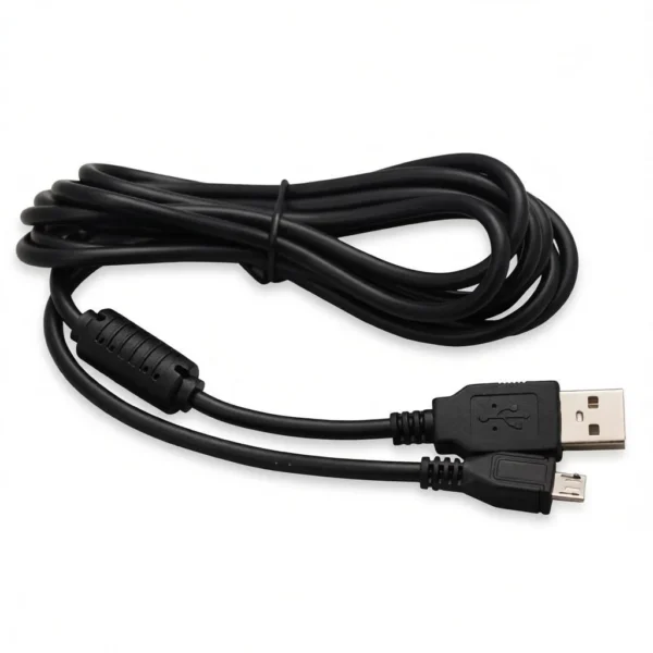 Cable Cargador de Mando PS4 de 1.8 Metros Carga Rápida Seisa HYS-P4S018 - Negro