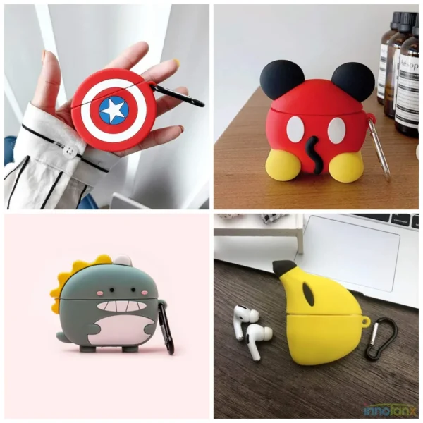 Funda de Silicona para AirPods Pro 1 y 2 - Diversos Diseños