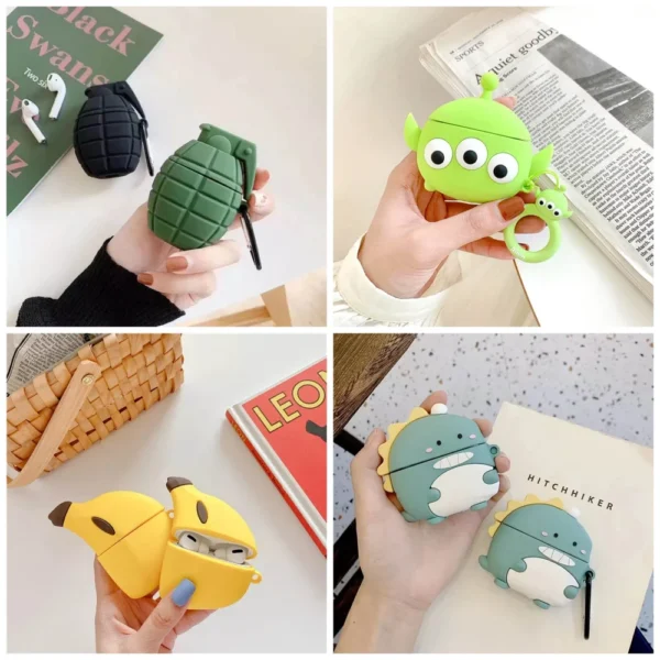 Funda de Silicona para AirPods Pro 1 y 2 - Diversos Diseños