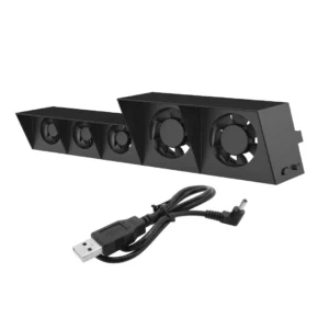 cooler-5-ventiladores-turbo-ps4-fat-dobe-tp4-005-negro Cooler para PS4 Fat Dobe 5 Ventiladores Turbo TP4-005 - Negro