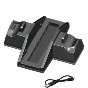 Soporte Base Vertical, Cooler y Cargador de Mandos PS4 Pro Dobe TP4-805B