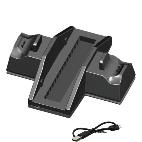 Soporte Base Vertical, Cooler y Cargador de Mandos PS4 Pro Dobe TP4-805B