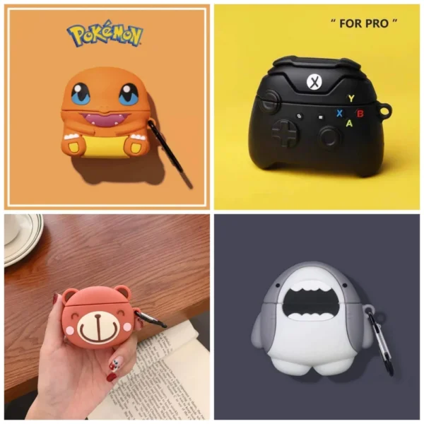 Funda de Silicona para AirPods Pro 1 y 2 - Diversos Diseños