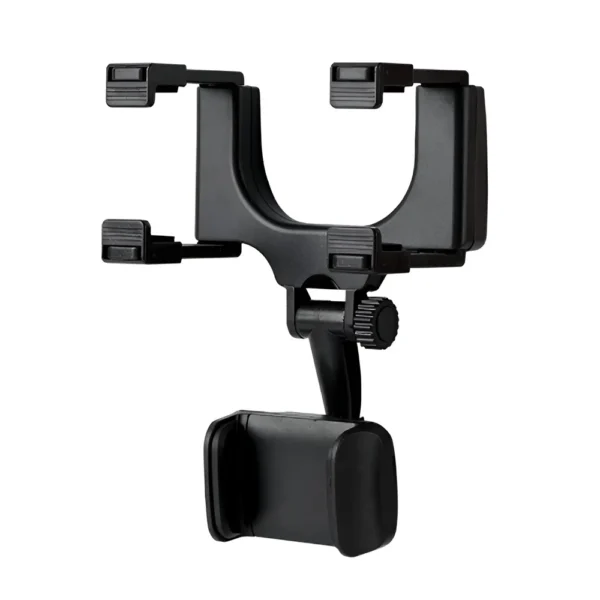 holder-telefono-retrovisor-carro-rotacion-360 Soporte de Celular Universal para Espejo Retrovisor de Auto ZX-448 - Negro