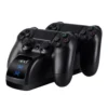 Cargador Doble para Mandos PS4 Estación Mimd SND-401 - Negro