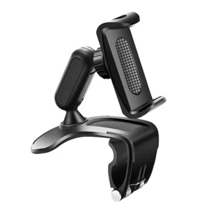 soporte-celular-clip-auto-360-negro Soporte Holder de Celular con Clip Universal para Auto 360° - Negro