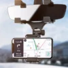 soporte-movil-retrovisor-conduccion-segura Soporte de Celular Universal para Espejo Retrovisor de Auto ZX-448 - Negro