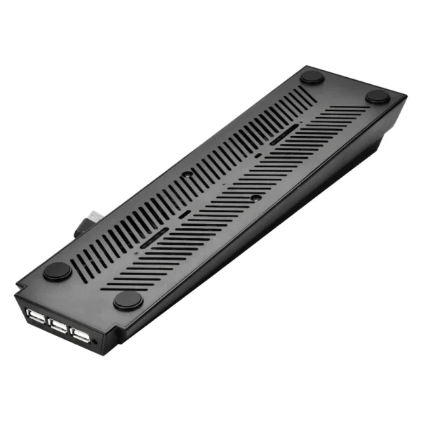 Soporte Base Vertical, 2 Cooler y 3 Hub USB PS4 FAT KJHPS4-05 - Negro