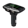 Transmisor FM Bluetooth Auto Doble USB Micro SD Kbroad KCB-901 - Negro