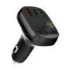 Transmisor Bluetooth para Auto LDNIO C704Q con Carga Rápida USB-C - Negro