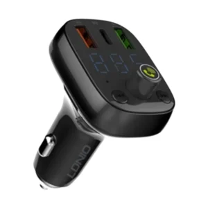 Transmisor Bluetooth para Auto LDNIO C704Q con Carga Rápida USB-C - Negro