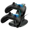 base-soporte-usb-cargador-indicador-led-gaming Cargador Doble para Mandos Xbox One S/X HB-X001B - Negro