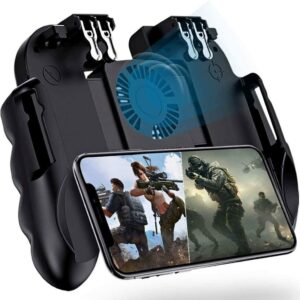 Mando Para Celular 4 Gatillos H9 Gamepad Cooler + Soporte 1 Mando Para Celular 4 Gatillos H9 Gamepad Cooler + Soporte