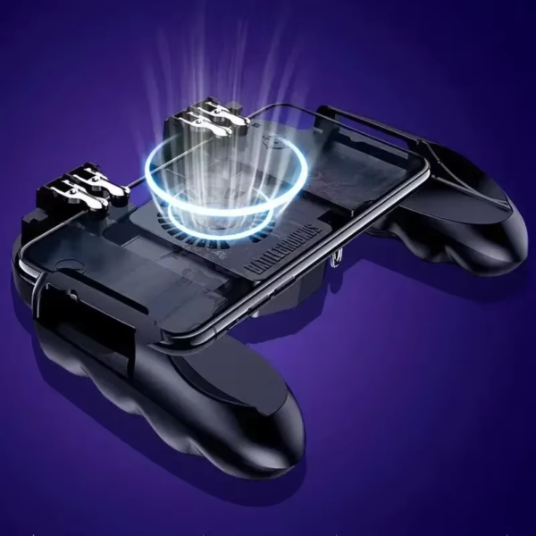 Mando Para Celular 4 Gatillos H9 Gamepad Cooler + Soporte 3 Mando Para Celular 4 Gatillos H9 Gamepad Cooler + Soporte