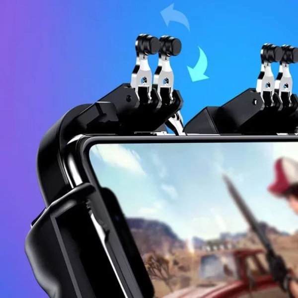 Mando Para Celular 4 Gatillos H9 Gamepad Cooler + Soporte 4 Mando Para Celular 4 Gatillos H9 Gamepad Cooler + Soporte
