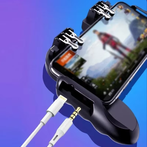 Mando Para Celular 4 Gatillos H9 Gamepad Cooler + Soporte 6 Mando Para Celular 4 Gatillos H9 Gamepad Cooler + Soporte
