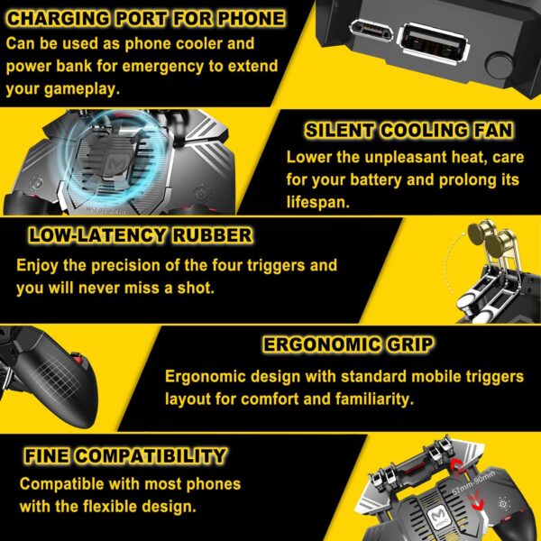 Gamepad Gatillero Sp Cooler Joystick Free Fire Fornite 6 Gamepad Gatillero Cooler Joystick Freefire Warzone COD Pubg