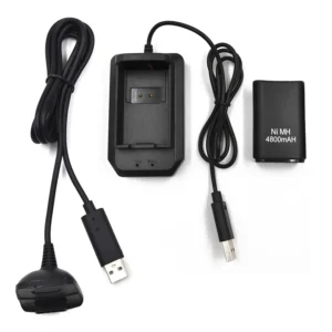 kit-bateria-cargador-mando-xbox-360-negro Kit de Batería BN-X3607 y Cargador para Xbox 360