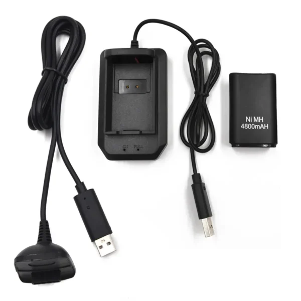 Kit de Batería BN-X3607 y Cargador para Xbox 360