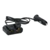 Adaptador Cargador Auto USB Smart IC 2 Sockets Encendedor - Negro