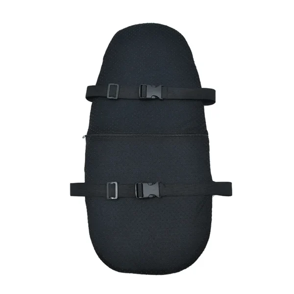 almohadilla-silicona-transpirable-motocicletas Cojín de Gel Ortopédico para Asiento de Moto Antifatiga - Negro