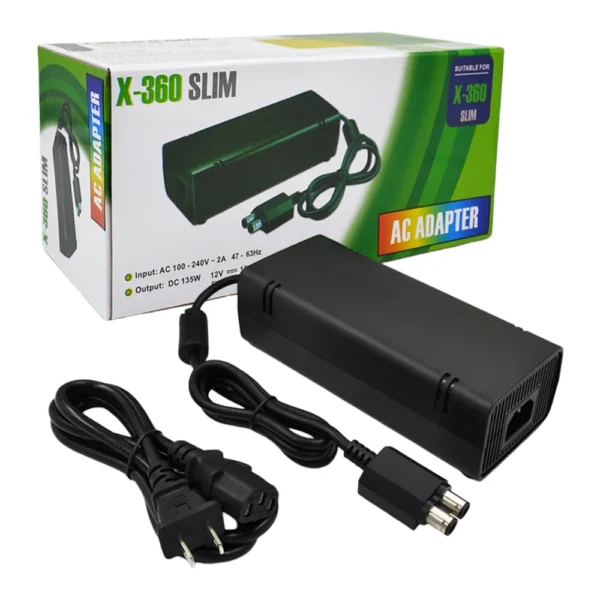 Cargador Adaptador Fuente de Poder Xbox 360 Slim SND-360-003 - Negro