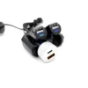 Adaptador Cargador Auto USB Smart IC 2 Sockets Encendedor - Negro