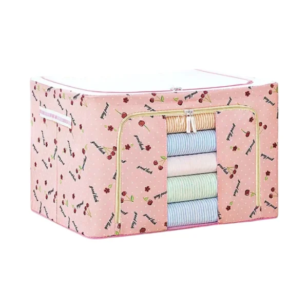 organizador-de-ropa-y-sabanas-plegable-72-litros-closet Organizador de Ropa y Edredones Plegable 72L Tela Oxford con Estructura de Acero
