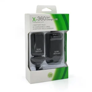 Bateria Mando Xbox 360 + Cable + Cargador Kit Completo