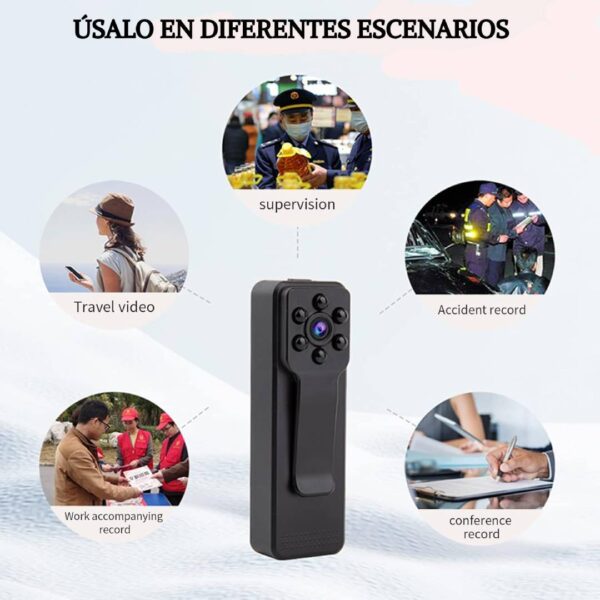 Mini Cámara Espía De Bolsillo 1080p Visión Nocturna Deportiva