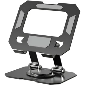 base-articulada-plegable-escritorio-ipad-dispositivos-moviles Soporte Giratorio 360° de Aluminio para Tablets y Celulares ZX-ZJ48 - Negro