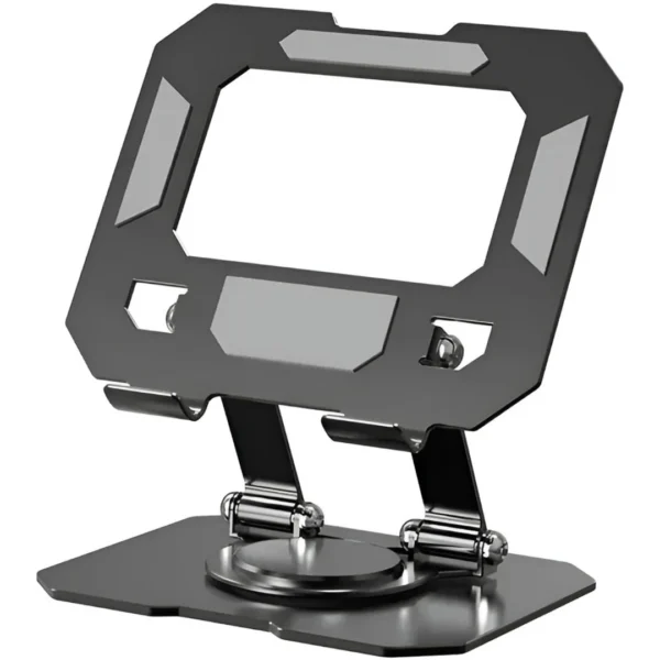 base-articulada-plegable-escritorio-ipad-dispositivos-moviles Soporte Giratorio 360° de Aluminio para Tablets y Celulares ZX-ZJ48 - Negro