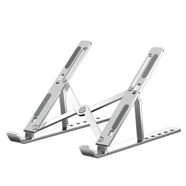 base-plegable-ergonomica-notebook-tablet-6-niveles Soporte Base de Aluminio Ajustable y Plegable para Laptop y Tablet