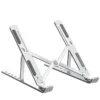 soporte-base-aluminio-laptop-ajustable-plateado Soporte Base de Aluminio Ajustable y Plegable para Laptop y Tablet