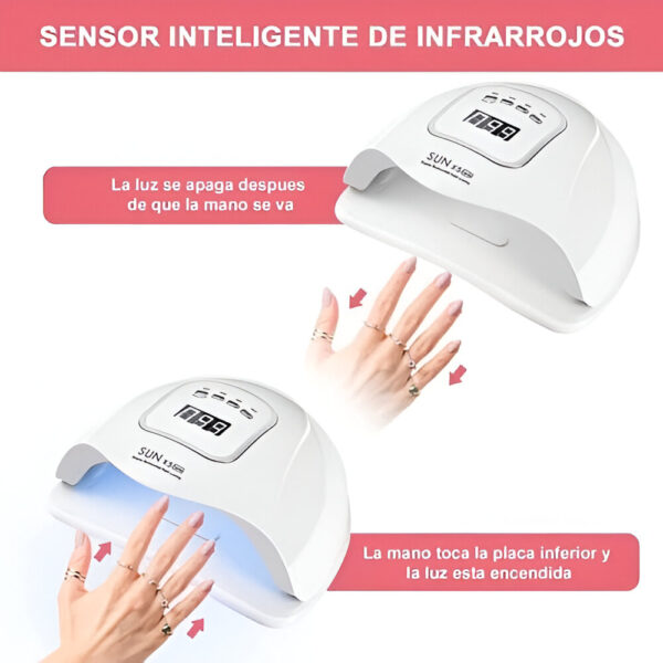 Lampara Led Uv Profesional Secadora Uñas 80W 36LED Manicure 2 Lampara Led Uv Profesional Secadora Uñas 80W 36LED Manicure