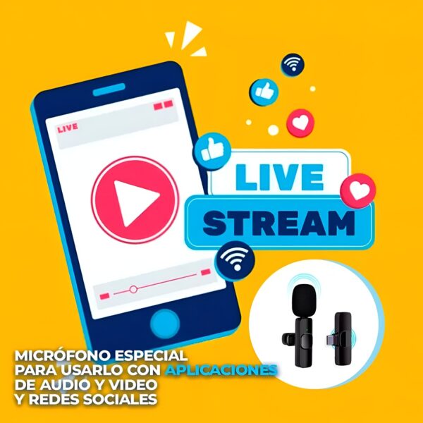 Micrófono Inalámbrico 20m Celular Tipo C Profesional AL-T01 6 Micrófono Inalámbrico 20m Celular Tipo C Profesional AL-T01