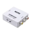 adaptador-convertidor-hdmi-a-rca-av-1080p-blanco Adaptador Convertidor HDMI a RCA AV Audio y Video - Blanco
