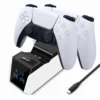 cargador-dualsense-playstation-5 Cargador de Mandos PS5 Estación de Carga Dual Mimd SND-462 - Blanco