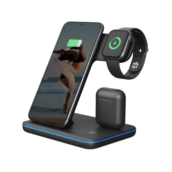 Cargador Inalámbrico Magnético 3 en 1 Para iPhone, AirPods y Apple Watch 10 Cargador Inalámbrico Magnético 3 en 1 Para iPhone, AirPods y Apple Watch