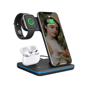 Cargador Inalámbrico Magnético 3 en 1 Para iPhone, AirPods y Apple Watch 8 Cargador Inalámbrico Magnético 3 en 1 Para iPhone, AirPods y Apple Watch